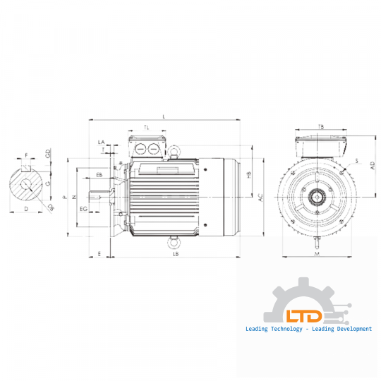 Động cơ điện HMC3 160M1 2p B5 IE3
